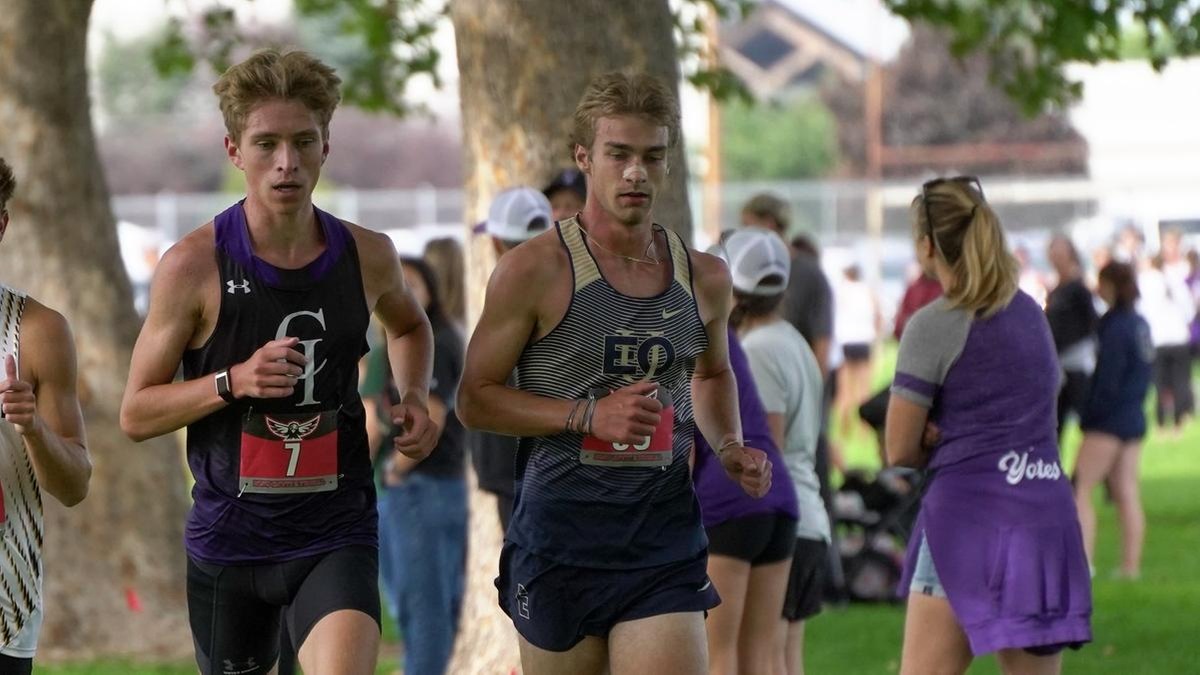 Thomas Ogden (right) ran the eighth-fastest time in EOU history last week at LC State.