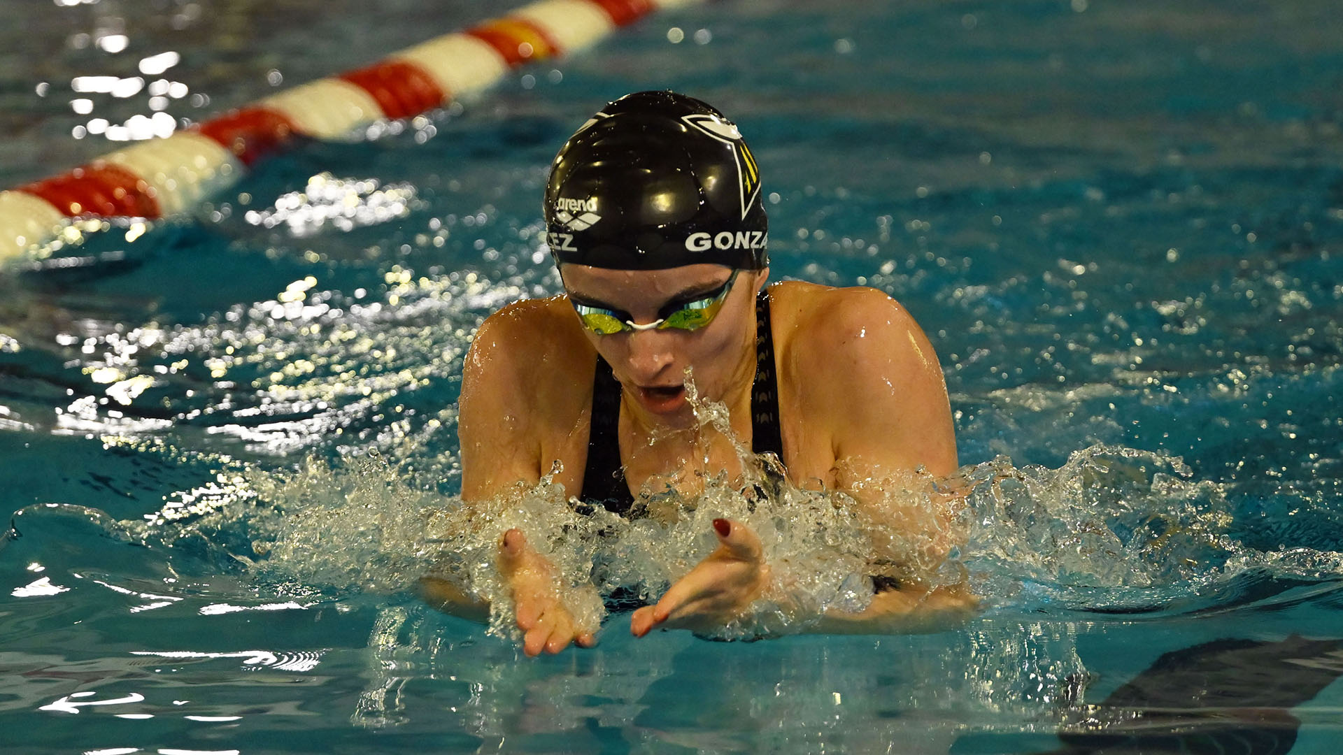 Valle Gonzalez won four events, on Jan. 16. (Photo courtesy SCAD Savannah Athletics)