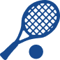 tennis racket and ball icon