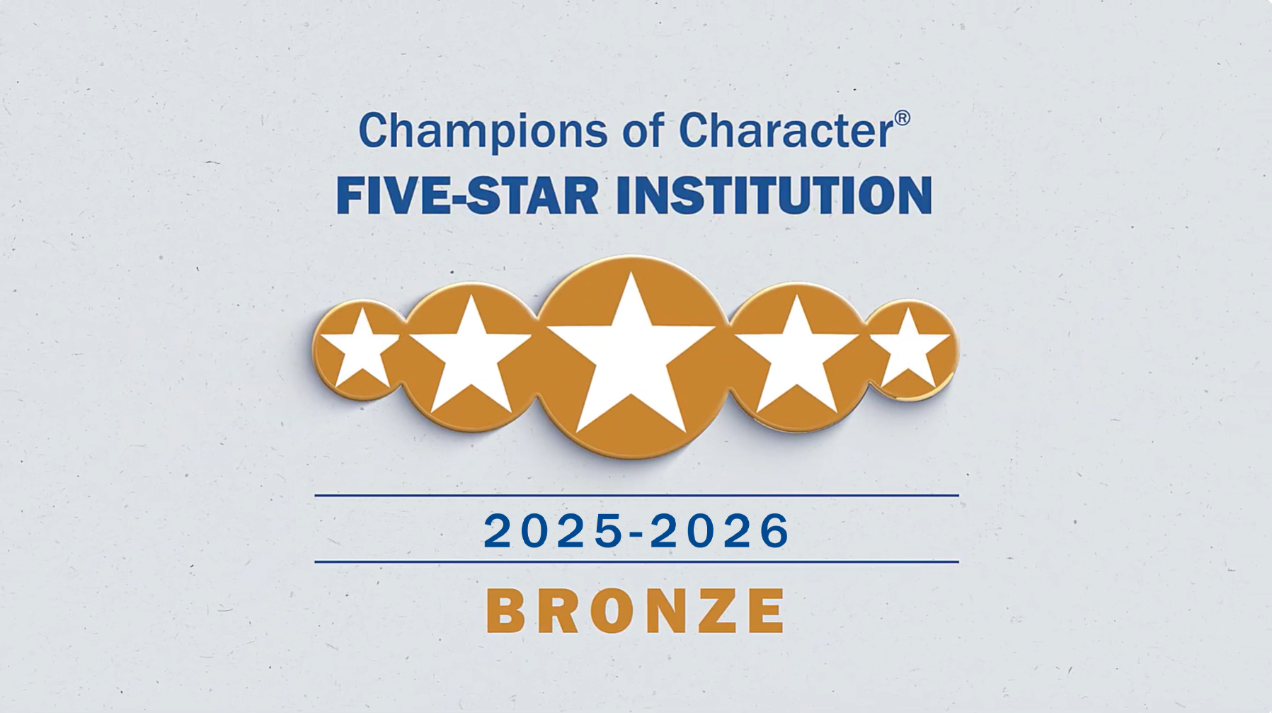 Five-Star certificates-Bronze