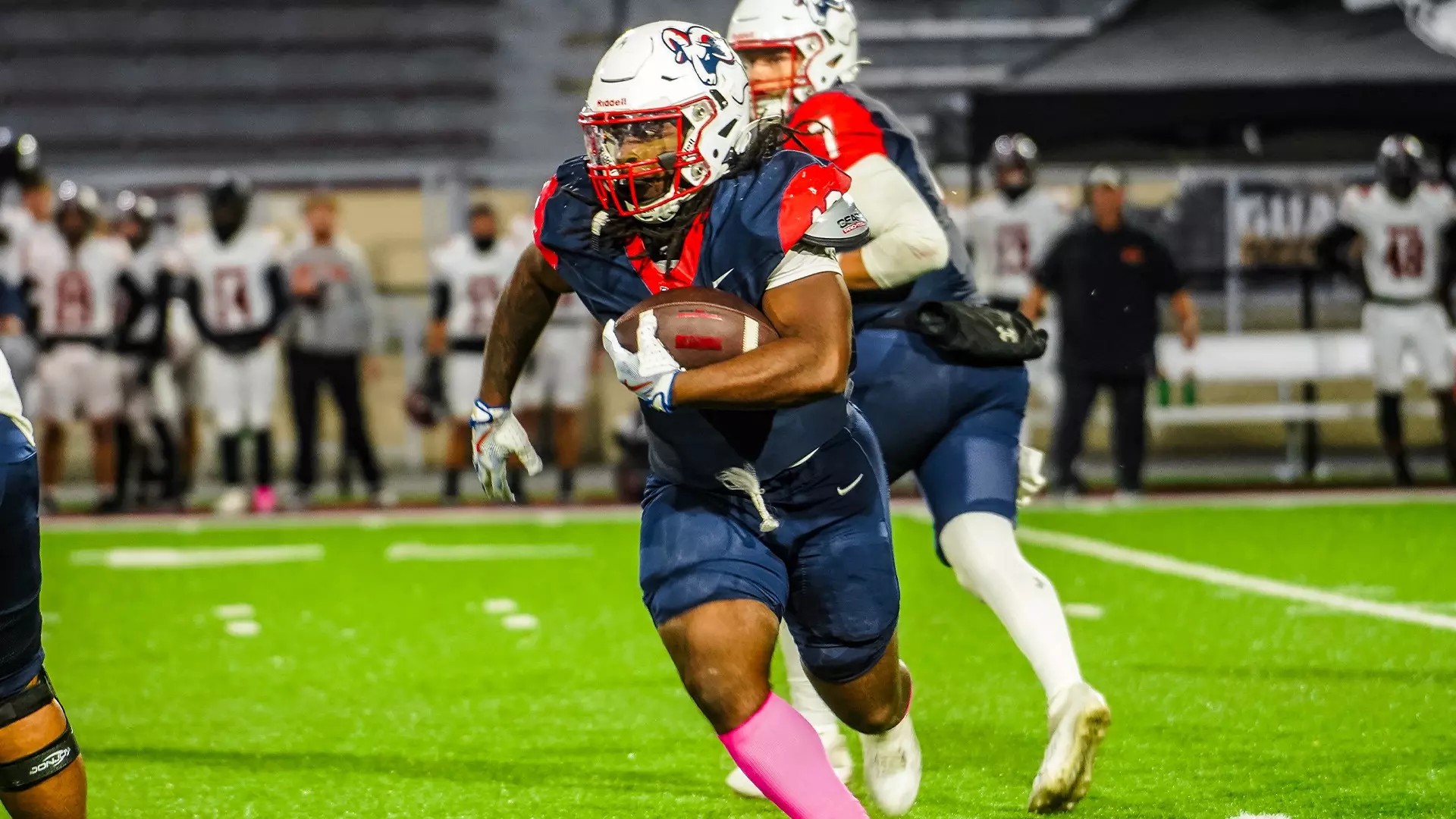 Bluefield’s Kyree Edwards set an AAC single-game record with 232 rushing yards on 29 carries and two touchdowns.