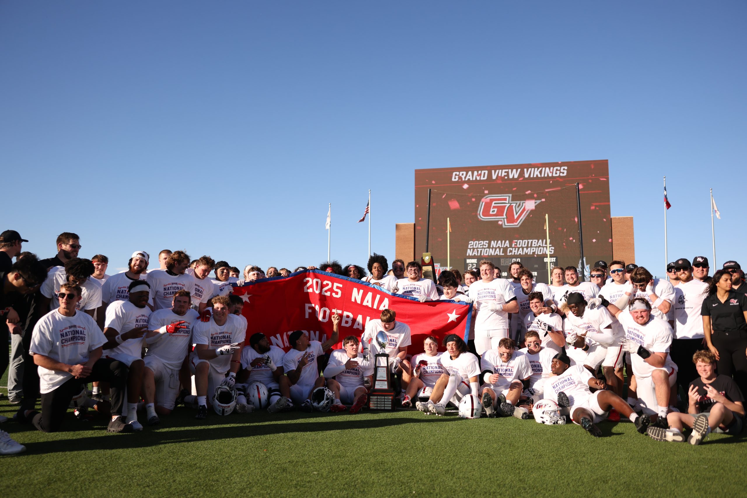 Football team winning 2025 Red Banner