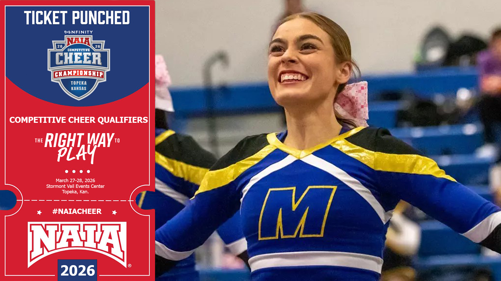 Field Finalized for 2026 NAIA Competitive Cheer Championship in Topeka
