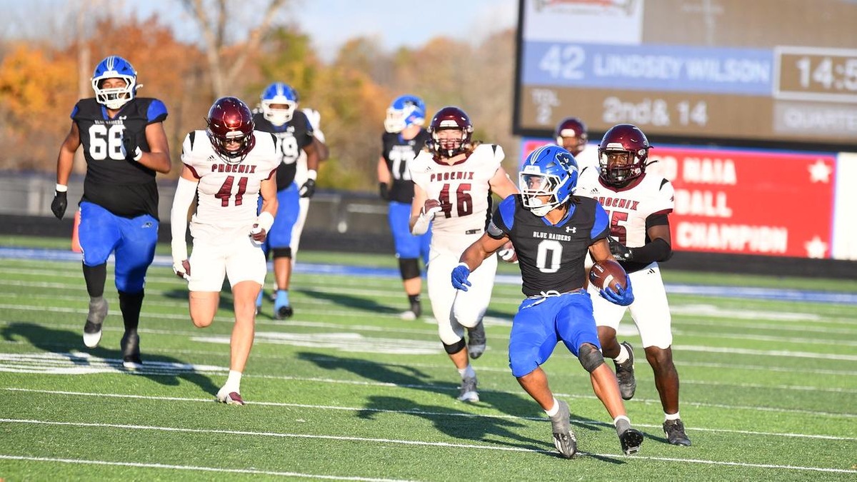 Saunders Breaks Pair of Records With 299-Yard Rushing Outing, Earning NAIA Offensive Player of the Week
