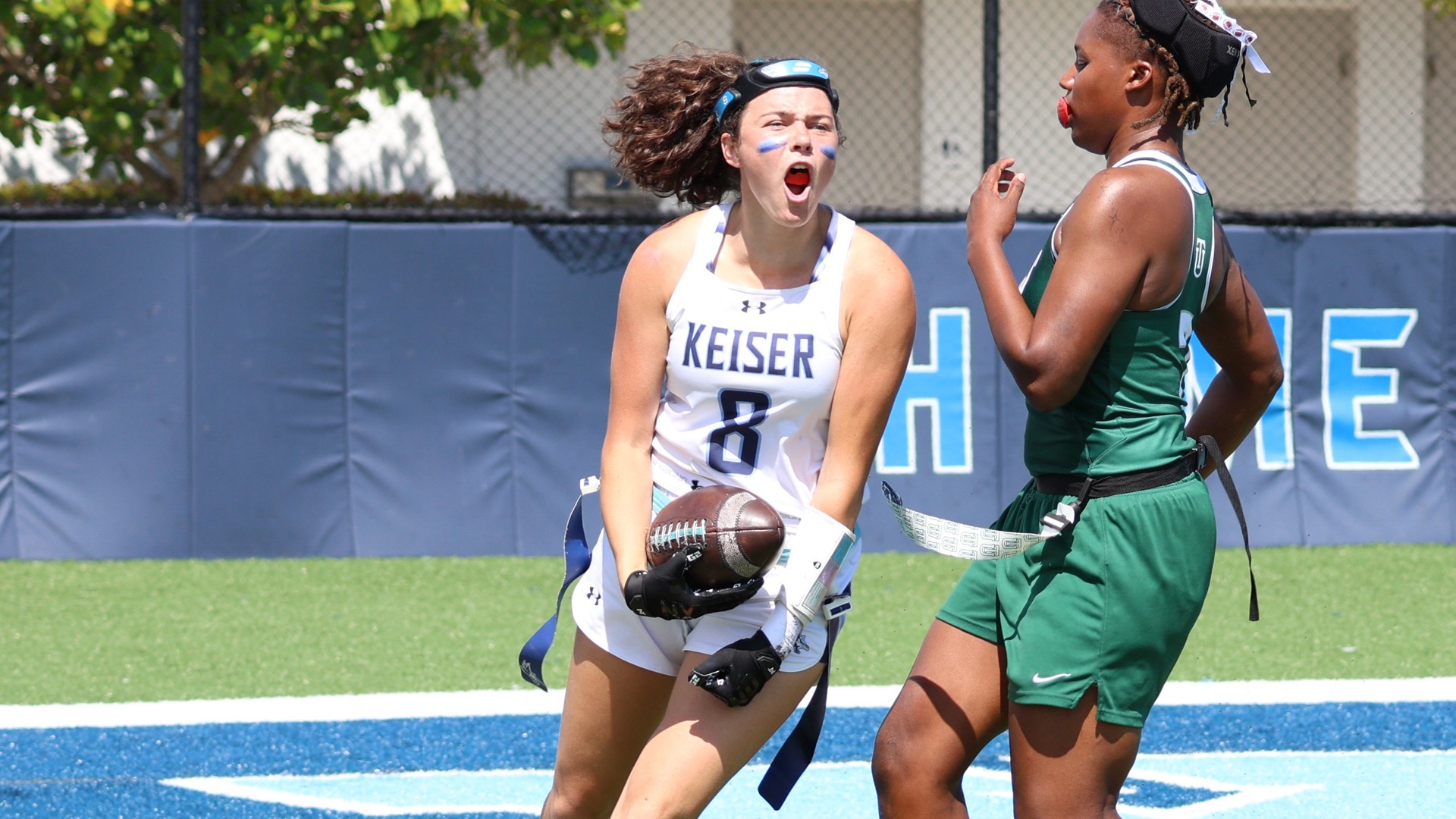 Moberg Breaks Keiser (Fla.) Record for Flag Pulls, earning NAIA Defensive Player of the Week